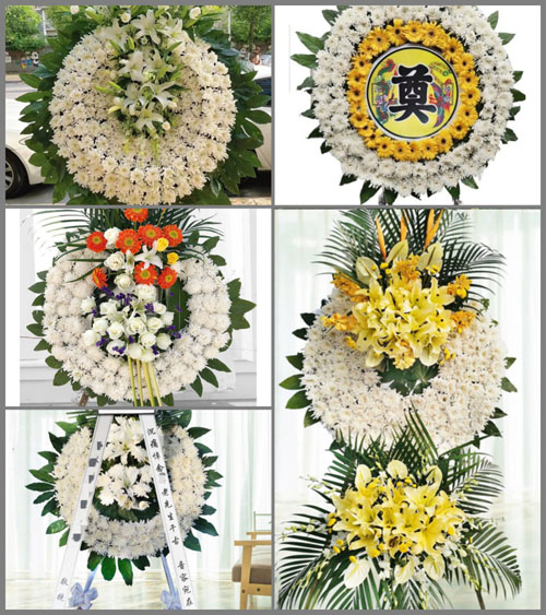 山东青岛平度市田庄镇吉戈庄村花圈速递